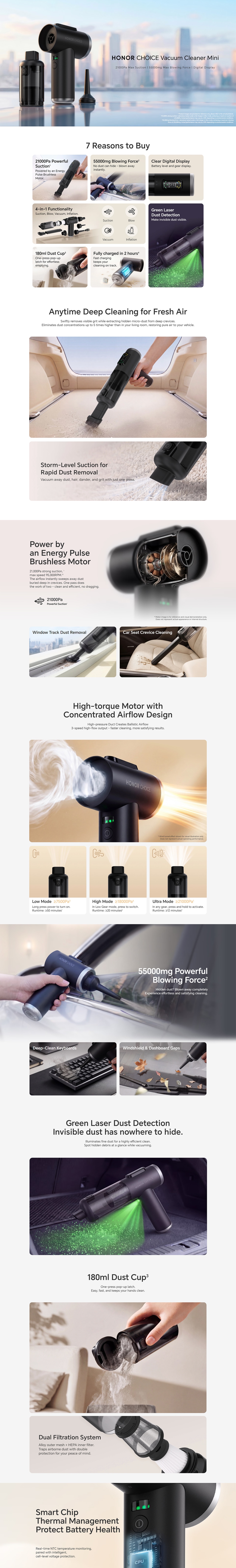 HONOR CHOICE Vacuum Cleaner Mini